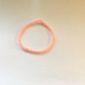 Peach pearl seed bracelet bundle 5/10$